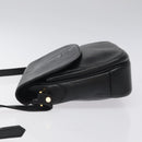 Burberrys Shoulder Bag Leather Black Auth bs24318-4