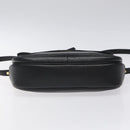 Burberrys Shoulder Bag Leather Black Auth bs24318-5