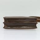 PRADA Shoulder Bag Enamel Beige Silver Auth bs24323-5