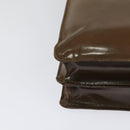 PRADA Shoulder Bag Enamel Beige Silver Auth bs24323-17