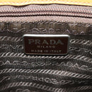 PRADA Shoulder Bag Enamel Beige Silver Auth bs24323-20