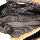 PRADA Shoulder Bag Enamel Beige Silver Auth bs24323-10