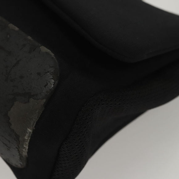 PRADA Sports Shoulder Bag Nylon Black Silver Auth bs24324