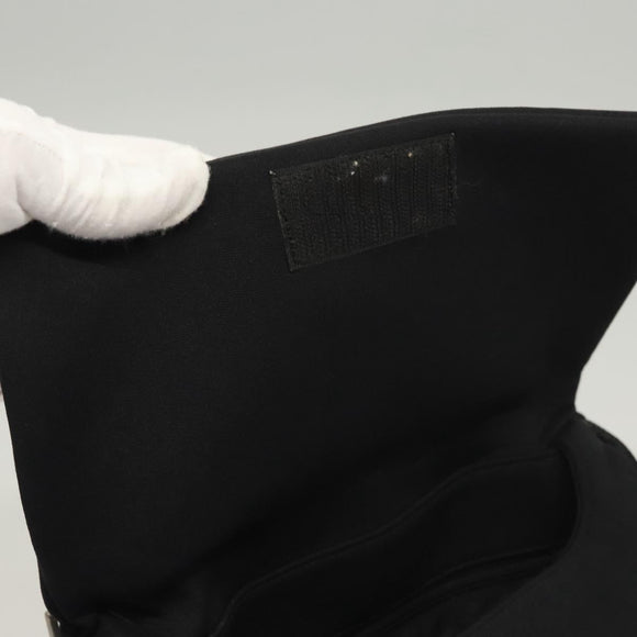 PRADA Sports Shoulder Bag Nylon Black Silver Auth bs24324