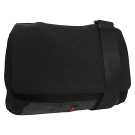 PRADA Sports Shoulder Bag Nylon Black Silver Auth bs24324