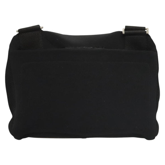 PRADA Sports Shoulder Bag Nylon Black Silver Auth bs24324