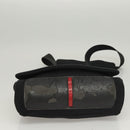 PRADA Sports Shoulder Bag Nylon Black Silver Auth bs24324-5