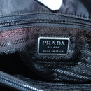 PRADA Shoulder Bag Nylon Khaki Silver Auth bs24325-16