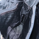 PRADA Shoulder Bag Nylon Khaki Silver Auth bs24325-18