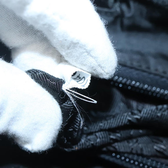 PRADA Shoulder Bag Nylon Khaki Silver Auth bs24325