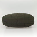 PRADA Shoulder Bag Nylon Khaki Silver Auth bs24325-9