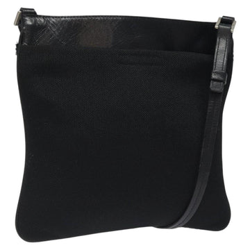 PRADA Shoulder Bag Nylon Black Silver Auth bs24328