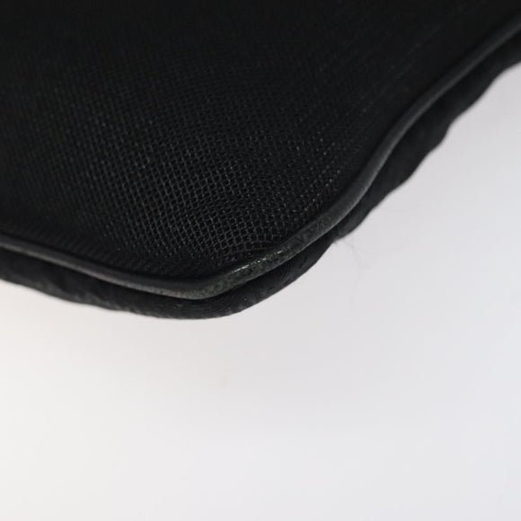 PRADA Shoulder Bag Nylon Black Silver Auth bs24328