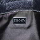 PRADA Shoulder Bag Nylon Black Silver Auth bs24328-18