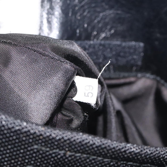 PRADA Shoulder Bag Nylon Black Silver Auth bs24328