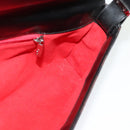 Salvatore Ferragamo Gancini Bag Canvas Leather Black Silver Auth bs24330-17