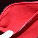 Salvatore Ferragamo Gancini Bag Canvas Leather Black Silver Auth bs24330-19