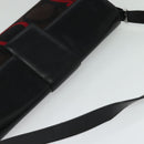 Salvatore Ferragamo Gancini Bag Canvas Leather Black Silver Auth bs24330-6