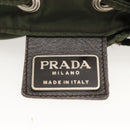 PRADA Backpack Nylon Khaki Silver Auth bs24334-20