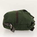 PRADA Backpack Nylon Khaki Silver Auth bs24334-3