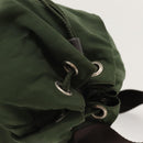 PRADA Backpack Nylon Khaki Silver Auth bs24334-6