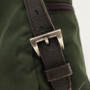 PRADA Backpack Nylon Khaki Silver Auth bs24334-8