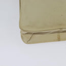 FENDI Shoulder Bag Canvas White Silver Auth bs24336-12