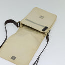FENDI Shoulder Bag Canvas White Silver Auth bs24336-10