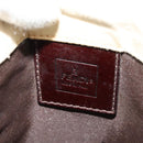 FENDI Shoulder Bag Canvas White Silver Auth bs24336-18