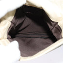 FENDI Shoulder Bag Canvas White Silver Auth bs24336-17