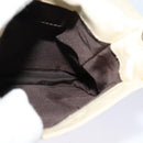 FENDI Shoulder Bag Canvas White Silver Auth bs24336-18