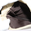 FENDI Shoulder Bag Canvas White Silver Auth bs24336-19