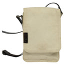 FENDI Shoulder Bag Canvas White Silver Auth bs24336-2