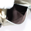 FENDI Shoulder Bag Canvas White Silver Auth bs24336-20