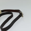 FENDI Shoulder Bag Canvas White Silver Auth bs24336-7