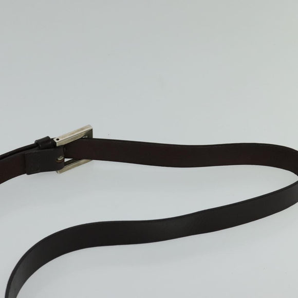 FENDI Shoulder Bag Canvas White Silver Auth bs24336