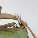FENDI Zucchino Canvas Hand Bag Peppermint Silver Auth bs24337-17
