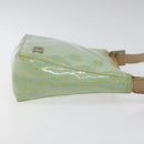 FENDI Zucchino Canvas Hand Bag Peppermint Silver Auth bs24337-3