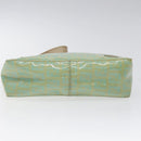 FENDI Zucchino Canvas Hand Bag Peppermint Silver Auth bs24337-5