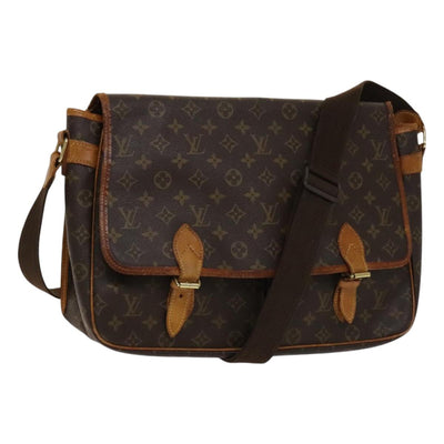 LOUIS VUITTON Monogram Gibeciere GM Shoulder Bag M42246 LV Auth bs24353