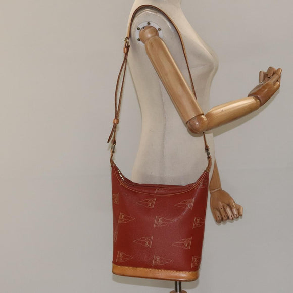 LOUIS VUITTON LOUIS VUITTON Cup Le Touquet Shoulder Bag Red M80027 Auth bs24357