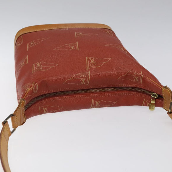 LOUIS VUITTON LOUIS VUITTON Cup Le Touquet Shoulder Bag Red M80027 Auth bs24357