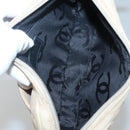 CHANEL Cambon Line Matelasse Shoulder Bag Lamb Skin Beige Black CC Auth bs24360-11