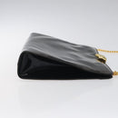 Salvatore Ferragamo Clutch Bag Enamel 2way Black CC Auth bs24365-3