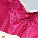 PRADA Canapa GM Hand Bag Canvas White Gold Auth bs24371-18