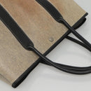 HERMES Garden party PM Hand Bag Coated Canvas Beige Auth bs24374-6