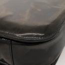 CELINE Horse Carriage Shoulder Bag Enamel Black Auth bs24388-15