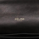 CELINE Horse Carriage Shoulder Bag Enamel Black Auth bs24388-17