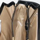 CELINE Horse Carriage Shoulder Bag Enamel Black Auth bs24388-18