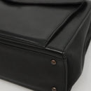 CHANEL Chain Hand Bag Leather Black CC Auth bs24390-15